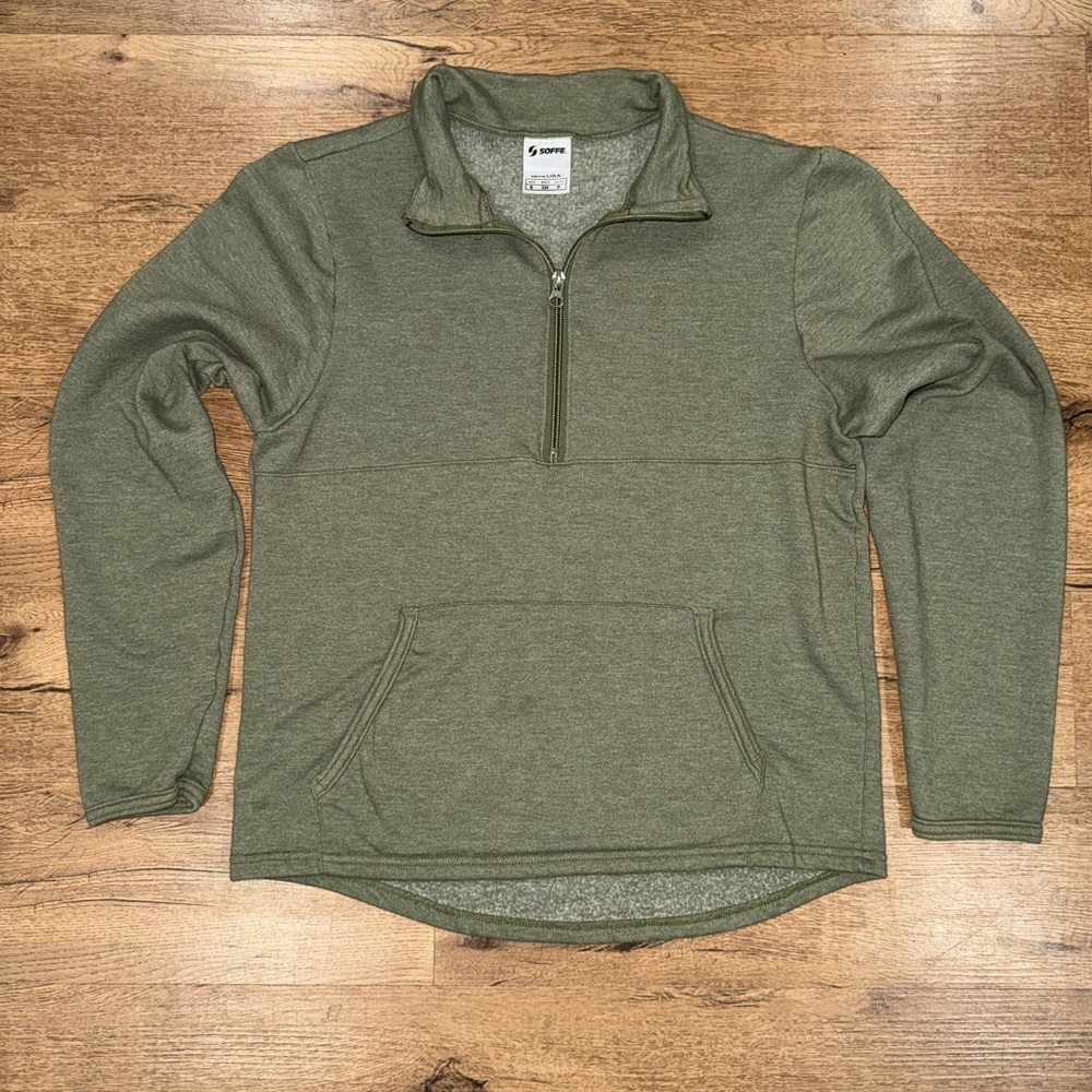 Soffe Quarter-Zip Pullover Sweatshirt w/Front Pocket Size: Small